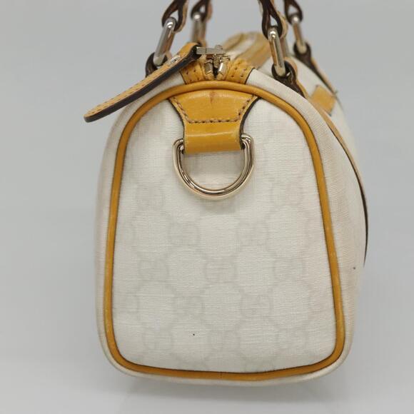 GUCCI GG Supreme Hand Bag Pvc White Gold - Picture 4 of 16